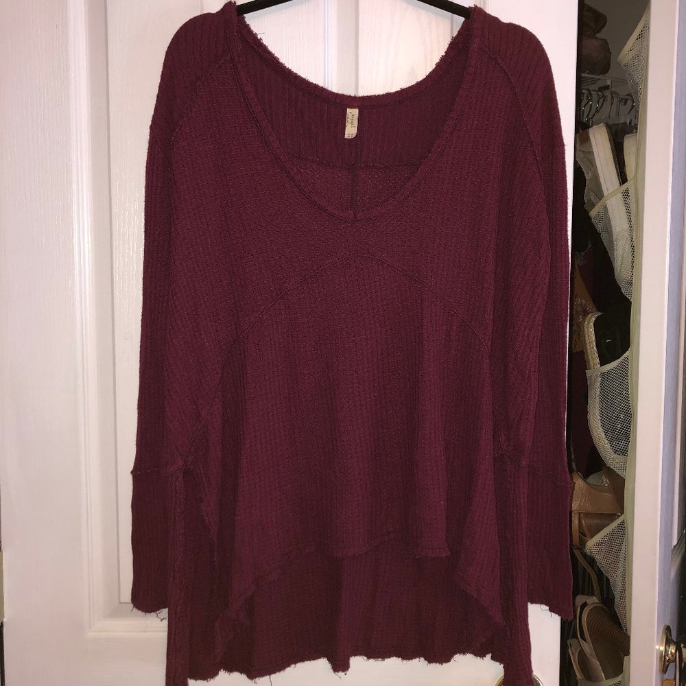 Free People long sleeve thermal top